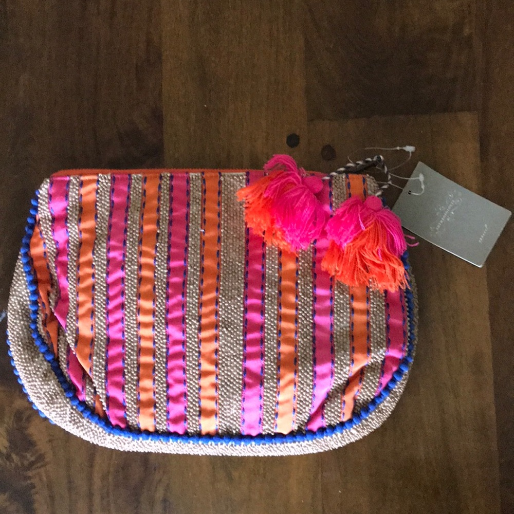 NWT ANTHROPOLOGY  jasper and jeera beaded bag